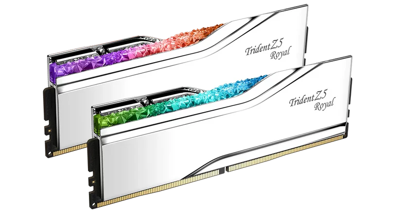 G.SKILL 64GB (2x32GB) DDR5-6400 Trident Z5 Royal - Intel XMP G.SKILL 64GB (2x32GB) DDR5-6400 Trident Z5 Royal - Intel XMP